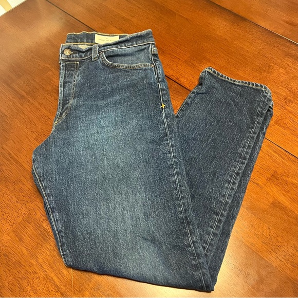 Imogene and Willie Medium Wash James Straight Leg Denim Jeans, Size 32 Selvedge - Picture 1 of 13
